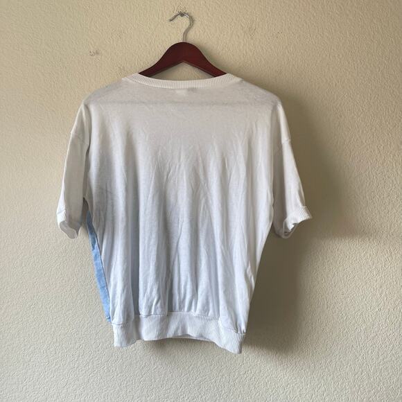 Vintage ocean landscape‎ top with sailboat detail on the front size large - Picture 3 of 6